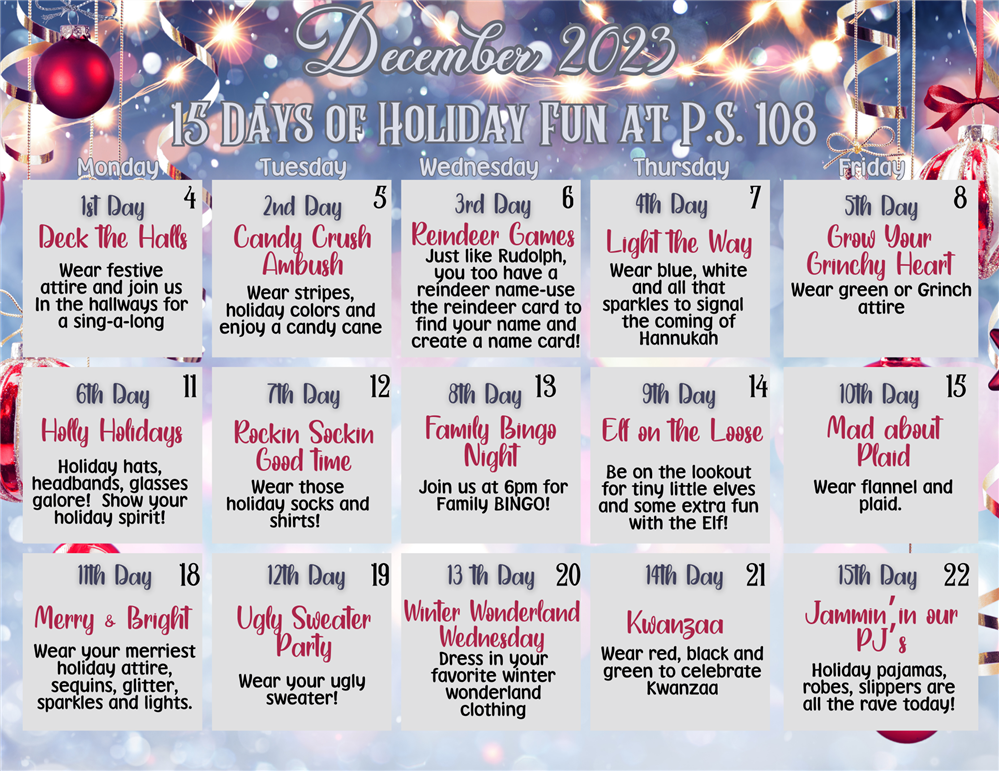December Calendar December Calendar